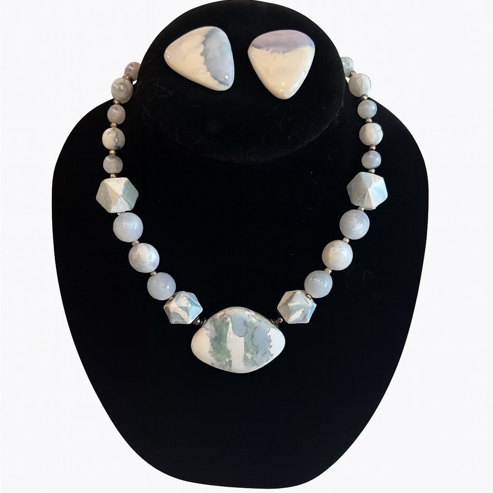 Demi-Parures Necklace with Matching Earrings